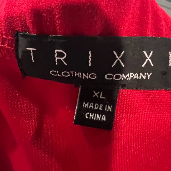 Trixxi XL Strapless Red Sweetheart Jumpsuit - Picture 2 of 3